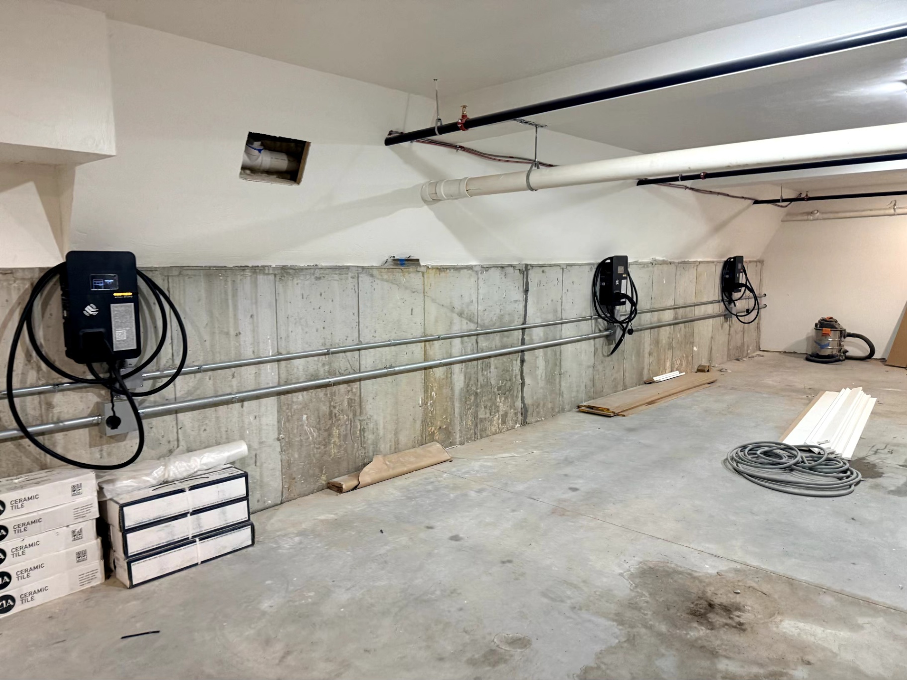 ev installation project in boston